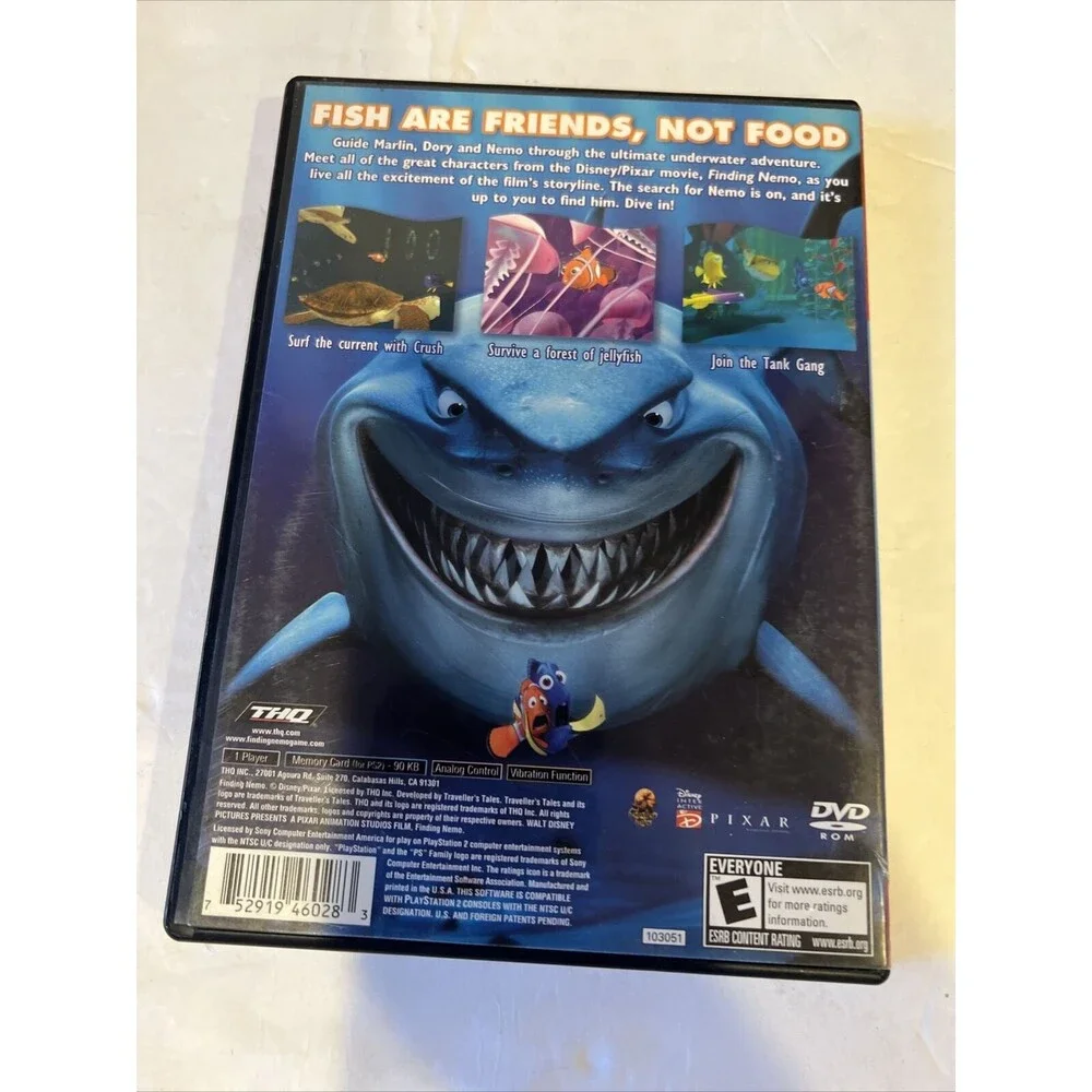 PS2 Finding Nemo Disney Pixar Sony Playstation 2 Game